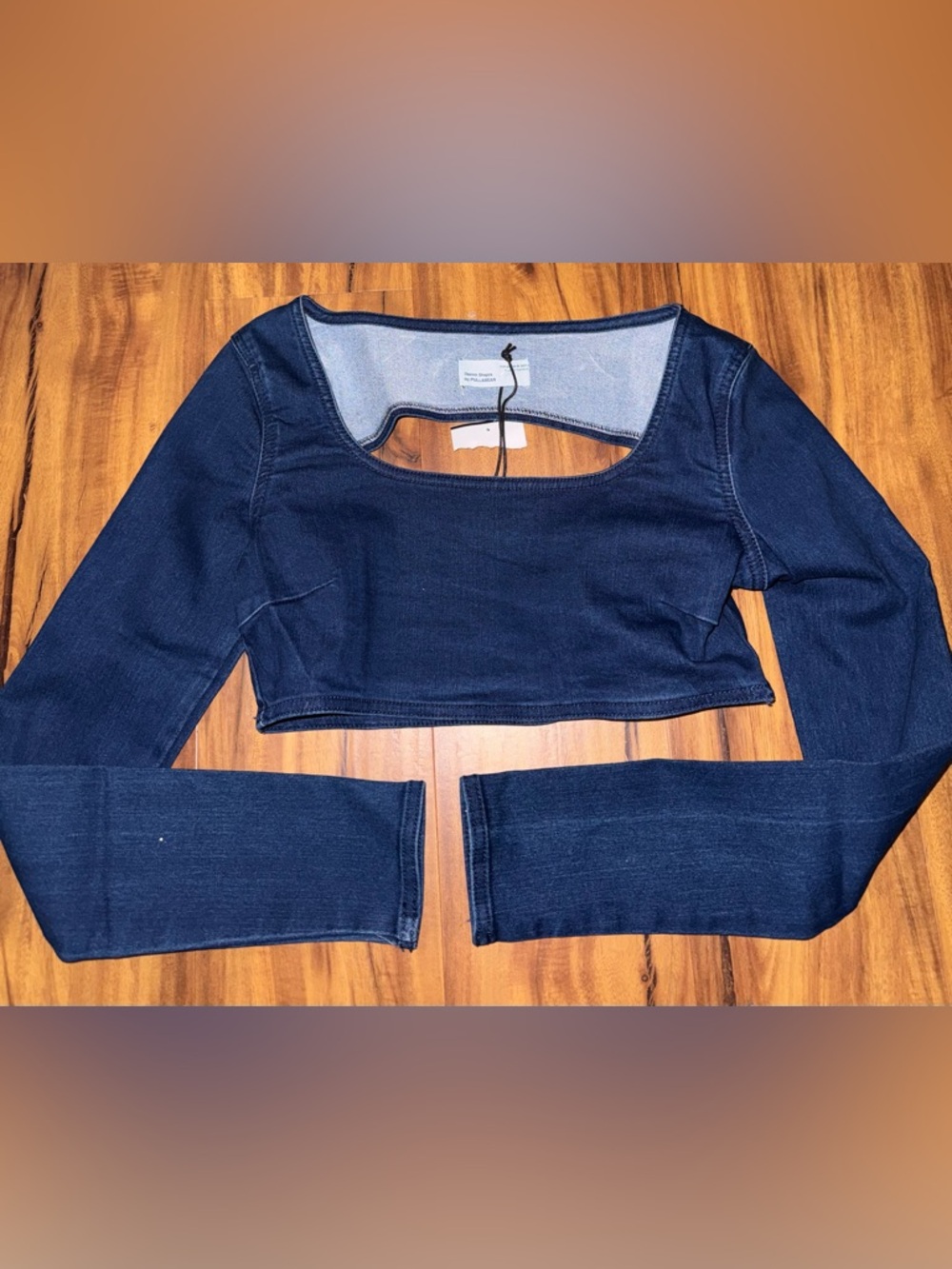 Pull&Bear Dark Indigo Denim Top